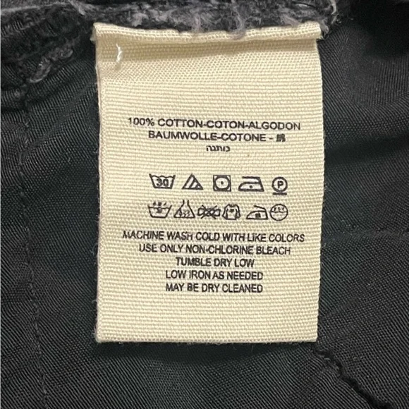 We The Free Black Denim Mini Skirt with Raw Hem 0B920063 NWT Size 27 - Picture 9 of 10